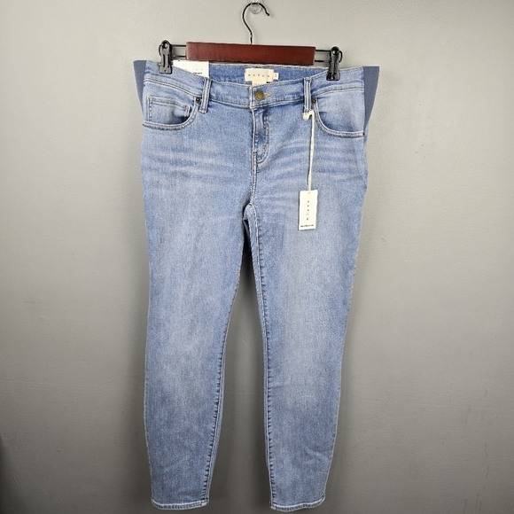 HATCH Under Belly Slim Leg Maternity Jeans Light Wash Womens Size 31 NWT E101806 - Picture 4 of 16